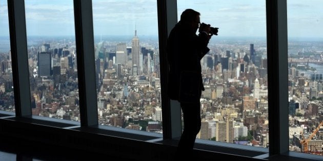 ワン ワールド トレード センターの展望台が完成 地上400メートル 透けるガラスの上に立ったら 画像 ハフポスト