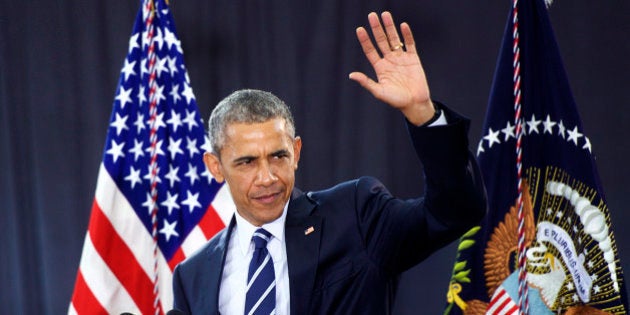 CAMDEN, NJ - MAY 18: U.S. President Barack Obama delivers a speech at the Salvation Army, Ray & Joan Kroc Corps Community Center May 18, 2015 in Camden, New Jersey. Camden was recently designated as a 'Promise Zone', which uses government grants and social programs to increase the local economy. Obama spoke about how these community partnerships are vital to create many different opportunities for all Americans. (Photo by Mark Makela/Getty Images)