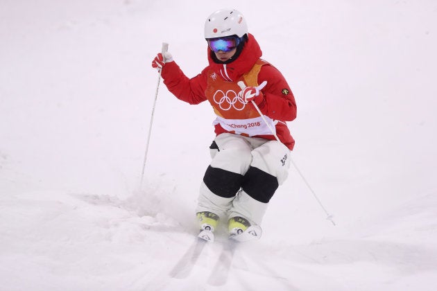 PYEONGCHANG-GUN, SOUTH KOREA - FEBRUARY 12: Daichi Hara of Japan competes in the Freestyle Skiing Men's Moguls Final on day three of the PyeongChang 2018 Winter Olympic Games at Phoenix Snow Park on February 12, 2018 in Pyeongchang-gun, South Korea. (Photo by Clive Rose/Getty Images)