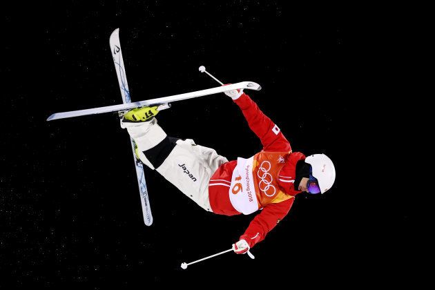 PYEONGCHANG-GUN, SOUTH KOREA - FEBRUARY 12: Daichi Hara of Japan competes in the Freestyle Skiing Men's Moguls Final on day three of the PyeongChang 2018 Winter Olympic Games at Phoenix Snow Park on February 12, 2018 in Pyeongchang-gun, South Korea. (Photo by Cameron Spencer/Getty Images)