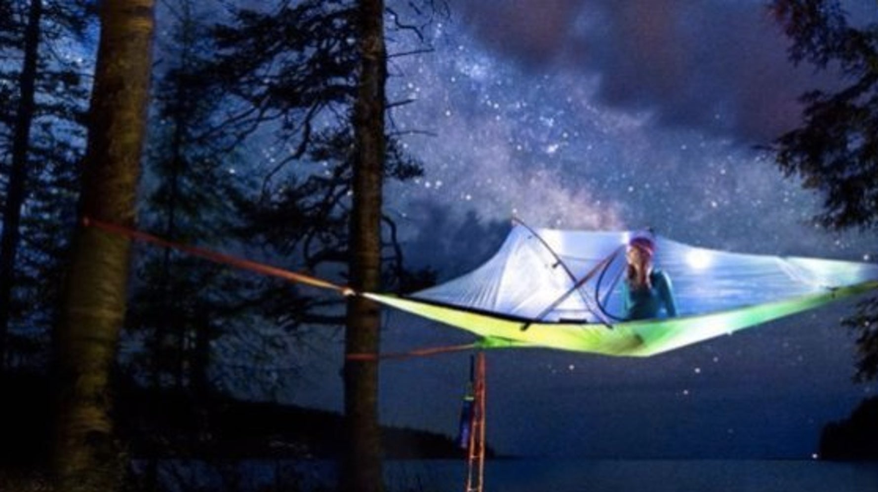 まるで空の上で眠っているみたい。ツリー・テントに泊まろう