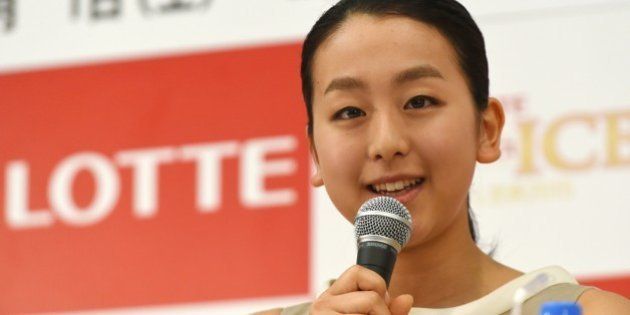 Japanese figure skating star Mao Asada answers a question while attending 'The Ice,' a summer ice show's press conference in Tokyo on May 18, 2015. Asada wrote on her blog earlier about returning to the competition. AFP PHOTO / TOSHIFUMI KITAMURA (Photo credit should read TOSHIFUMI KITAMURA/AFP/Getty Images)