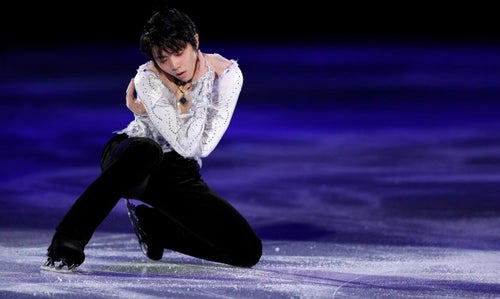 平昌五輪：羽生・宇野ら エキシビションに向けた練習を公開