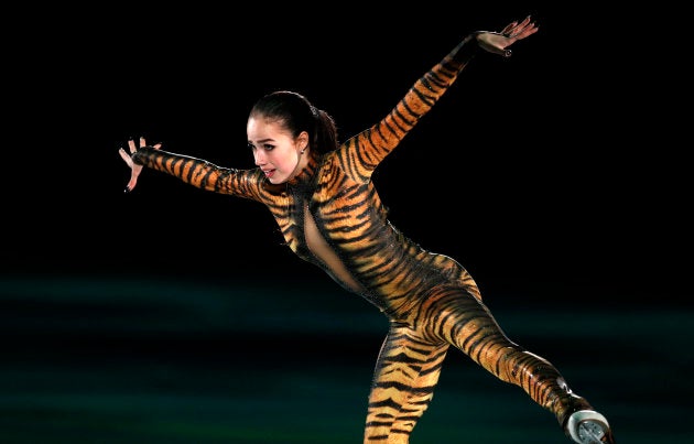 Figure Skating - Pyeongchang 2018 Winter Olympics - Gala Exhibition - Gangneung Ice Arena - Gangneung, South Korea - February 25, 2018 - Alina Zagitova, Olympic Athlete from Russia, performs. REUTERS/John Sibley