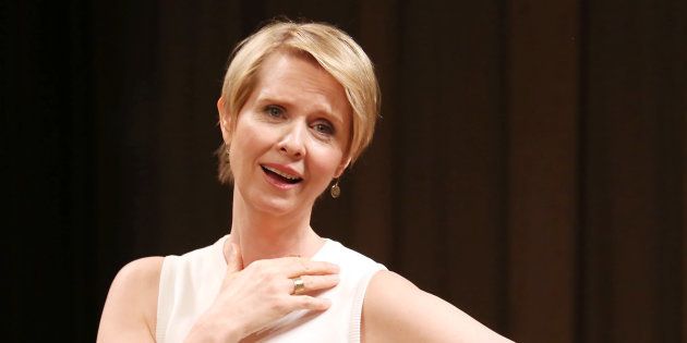 NEW YORK, NY - MAY 22: Cynthia Nixon on stage at the 2017 The Lilly Awards at Playwrights Horizons on May 22, 2017 in New York City. (Photo by Walter McBride/Getty Images)