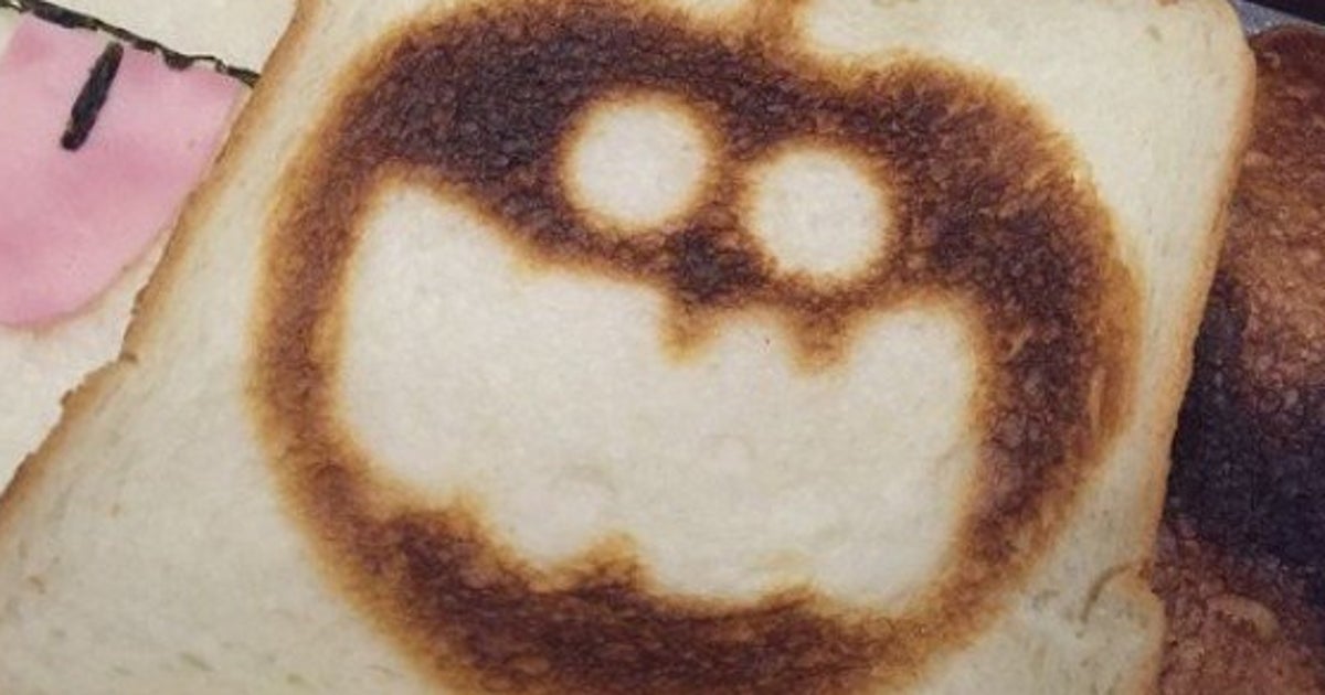 ハロウィン★トースト ハロウィン朝食に】超簡単「ゴーストースト」を作ってみた