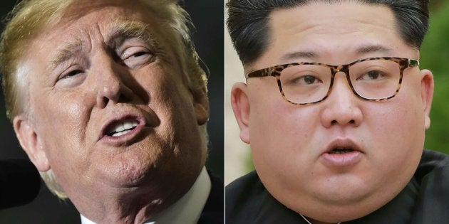 トランプ米大統領（左）と北朝鮮の金正恩朝鮮労働党委員長。