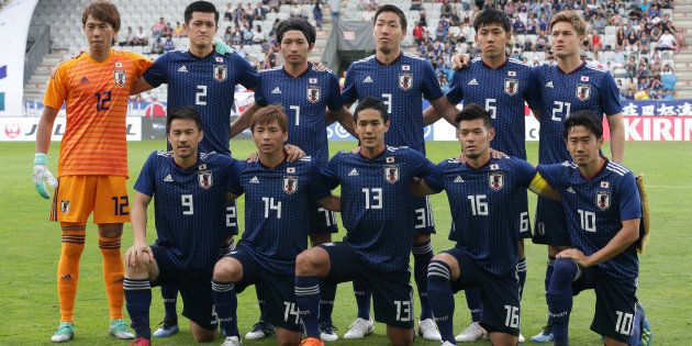 ワールドカップ本大会が開幕する直前、親善試合としてパラグアイと対戦した日本代表＝6月12日、オーストリア