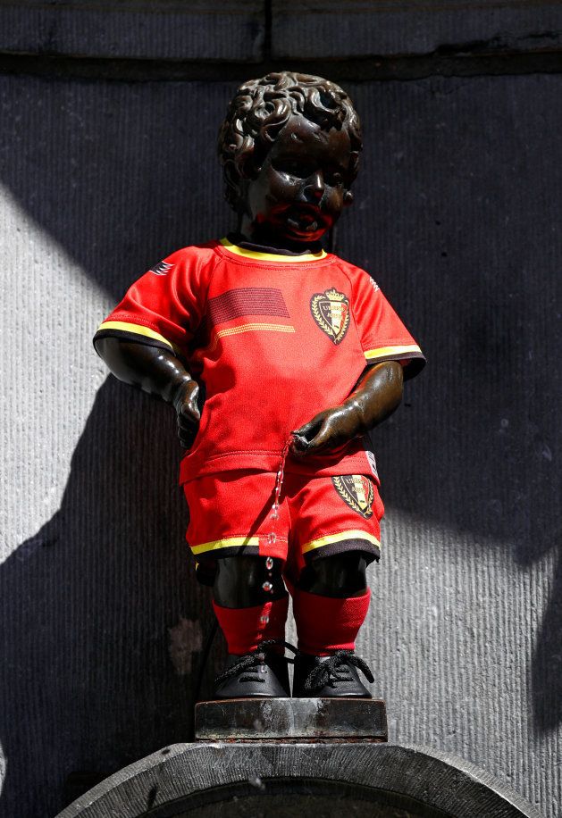 小便小僧も 赤い悪魔 だぜ ベルギー代表ユニフォームでブラジル戦に臨む ワールドカップ ハフポスト