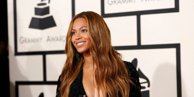 Singer Beyonce arrives at the 57th annual Grammy Awards in Los Angeles, California February 8, 2015. REUTERS/Mario Anzuoni (UNITED STATES - TAGS: ENTERTAINMENT) (GRAMMYS-ARRIVALS)