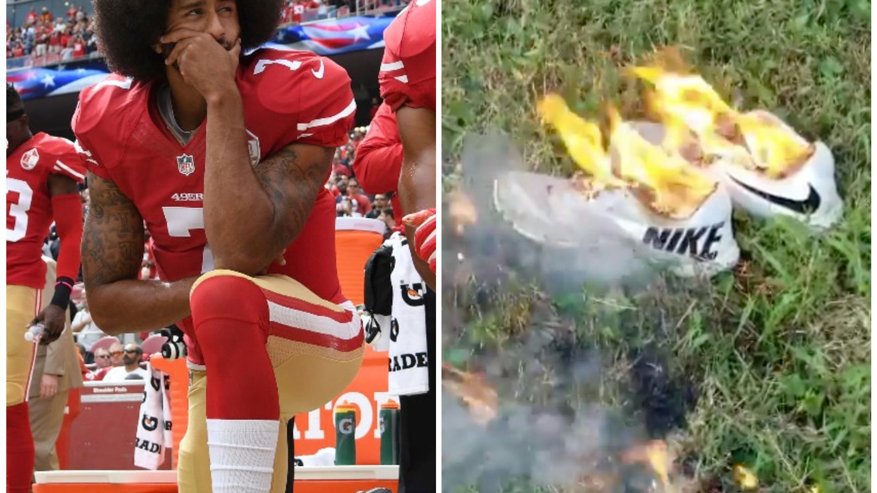 ナイキの広告で大論争 スニーカー燃やす人も 人種差別に抗議した選手を起用 ハフポスト