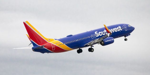 Birmingham, AL, USA - March 26, 2018: Southwest Airlines departing Birmingham, AL