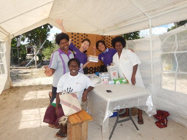 村で採血、検体回収と運搬、結果が出た後のフォローが出来るようにNGOと村の看護師さん達と協力して検査を実施しました