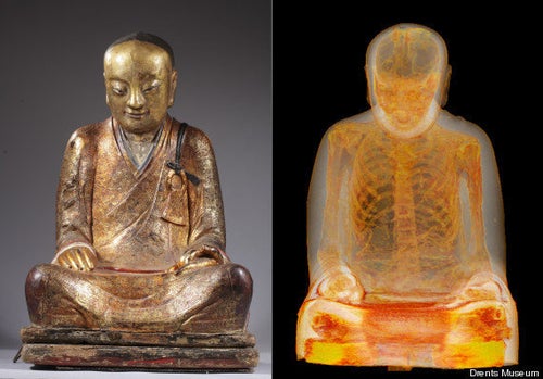 即身仏？ 仏像内に隠された僧侶のミイラ、スキャンで明らかに