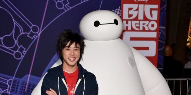 HOLLYWOOD, CA - NOVEMBER 04: Characters Hiro and Baymax attend the premiere of Disney's 'Big Hero 6' at the El Capitan Theatre on November 4, 2014 in Hollywood, California. (Photo by Kevin Winter/Getty Images)