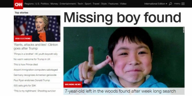 北海道の置き去り男児保護 海外メディアも速報 Cnnはサイトのトップに ハフポスト 北海道の置き去り男児保護 海外メディアも速報 Cnnはサイトのトップに ハフポスト