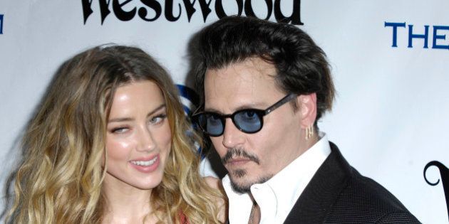 Photo by: Michael Germana/STAR MAX/IPx 1/9/16 Amber Heard and Johnny Depp at The Art of Elysium's Ninth Annual Heaven Gala. (Culver City, CA)