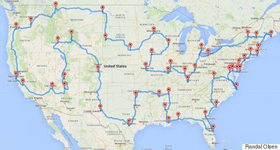 アメリカ48州をすべて立ち寄る旅行の地図を 数分で作る方法 ハフポスト Life