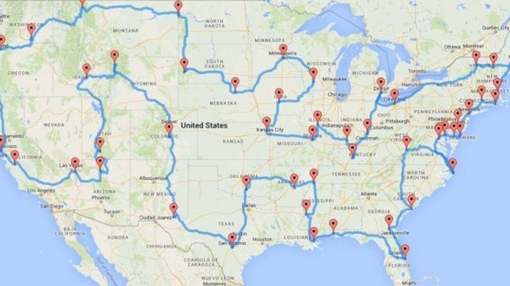 アメリカ48州をすべて立ち寄る旅行の地図を 数分で作る方法 ハフポスト Life アメリカ48州をすべて立ち寄る旅行の地図を 数分で作る方法 ハフポスト Life