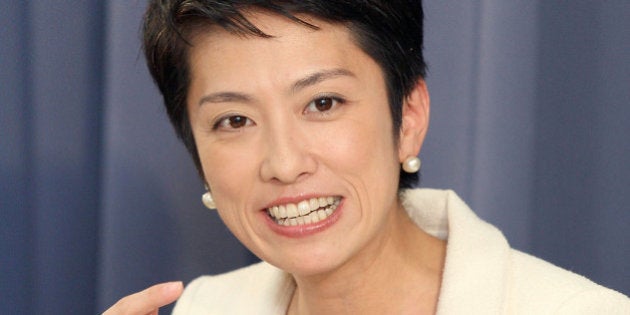 TOKYO - OCTOBER 01: (JAPANESE NEWSPAPERS OUT) State Minister for Government Revitalization Renho speaks during a press conference on October 1, 2010 in Tokyo, Japan. (Photo by Sankei via Getty Images)