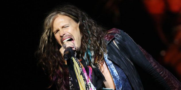 MOSCOW, RUSSIA - SEPTEMBER 05: Steven Tyler of Aerosmith performs during Moscow City Day Celebrating The Birth of The Russian Capital on September 5, 2015 in Moscow, Russia. (Photo by Gennady Avramenko/Epsilon/Getty Images)