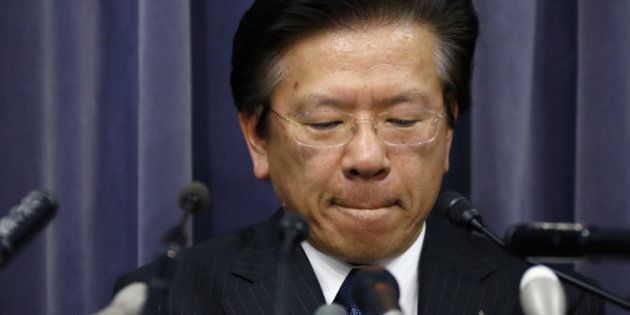 Tetsuro Aikawa, president and chief operating officer of Mitsubishi Motors Corp., pauses during a news conference at the Ministry of Land, Infrastructure, Transport and Tourism in Tokyo, Japan, on Tuesday, April 26, 2016. Mitsubishi Motors said it's improperly tested the fuel economy of its cars for the past quarter century, deepening a crisis that's already wiped out half its market value. Photographer: Tomohiro Ohsumi/Bloomberg via Getty Images