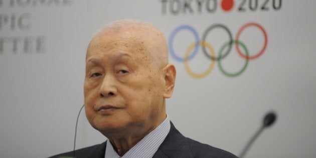 TOKYO, JAPAN - JANUARY 22 : Tokyo 2020 President Yoshiro Mori and IOC Vice President, Chairman of the Coordination Commission for the Game of XXXII Olympiad Tokyo 2020 John Coates (not seen) attend a press conference in Tokyo, Japan, on January 22, 2016. (Photo by David Mareuil/Anadolu Agency/Getty Images)