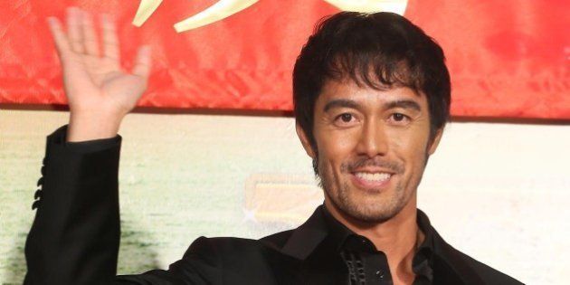 TAIPEI,CHINA - MAY 2:Japanese actors Hiroshi Abe and Aya Ueto promote film Thermae RomaeII on Friday...