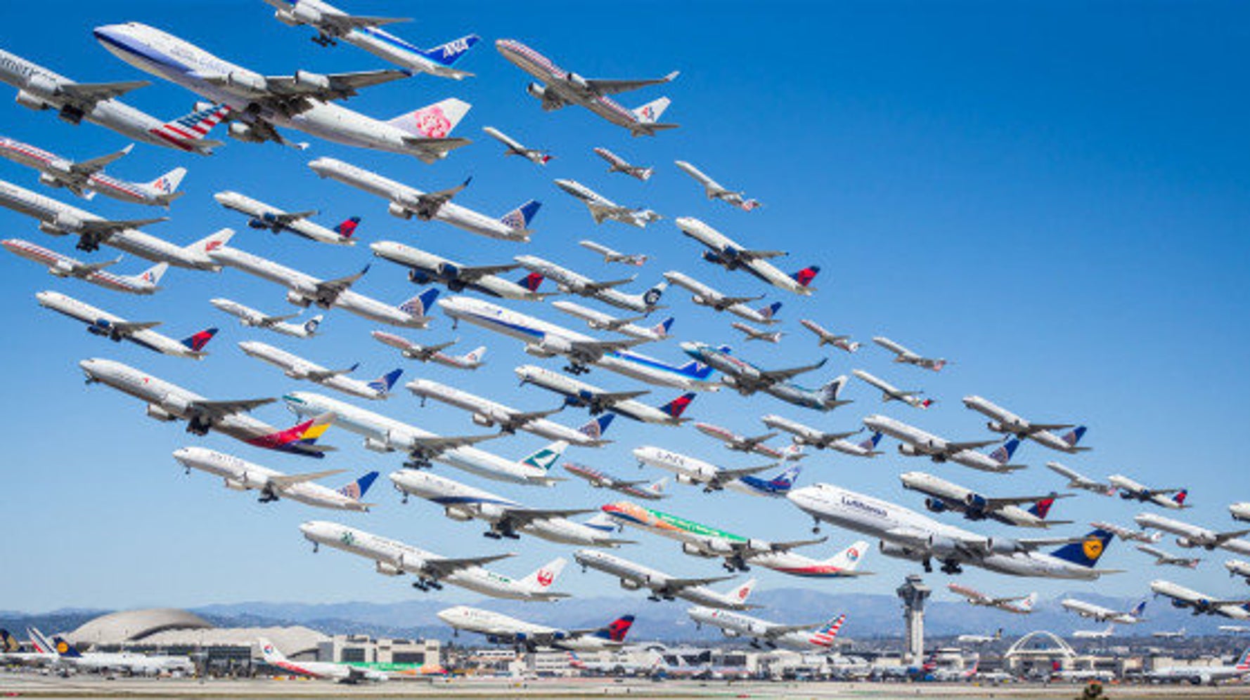 離陸する飛行機たちを全部まとめた驚きの写真 ハフポスト News