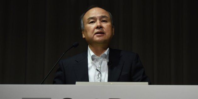 Masayoshi Son, president of Japan's telecom and Internet group SoftBank Group, speaks during a press conference in Tokyo on May 10, 2016. SoftBank announced its 2016 earning results ended March 31. / AFP / TORU YAMANAKA (Photo credit should read TORU YAMANAKA/AFP/Getty Images)