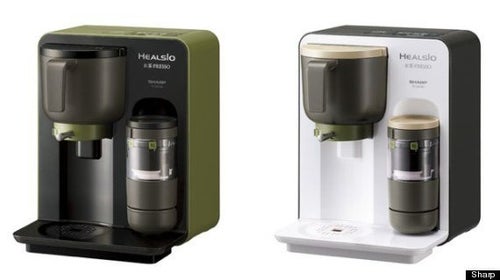 シャープが電動茶臼で茶葉を粉砕して点てるお茶メーカーを発表