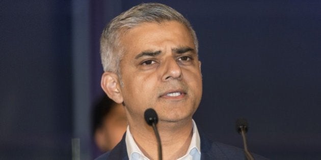 LONDON, UNITED KINGDOM - MAY 6: Labour Party mayoral candidate Sadiq Khan delivers a speech after Khan is announced as the new mayor of London after votes had been calculated at City Hall in London, Britain, 06 May 2016. Khan becomes London's first muslim mayor. (Photo by Ray Tang/Anadolu Agency/Getty Images)