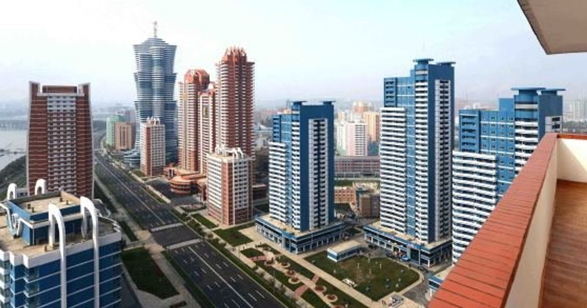 北朝鮮に53階建て高層住宅が完成、工期わずか1年【動画・画像 