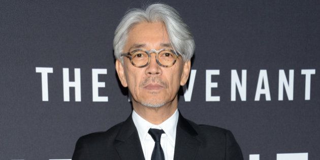 Composer Ryuichi Sakamoto attends the premiere for