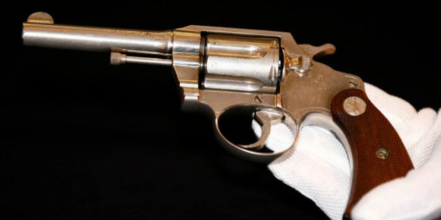 A handgun once owned by notorious gangster