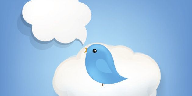 Cloud Icon With Bird With Gradient Mesh. Vector Illustration EPS10. Contains transparency.
