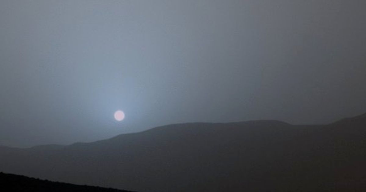 火星から見た夕陽は 青かった 無人探査機 キュリオシティー が撮影 動画 ハフポスト