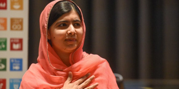 Malala Yousafzai attends a ceremony after being selected a United Nations messenger of peace in New York, NY, April 10, 2017. REUTERS/Stephanie Keith