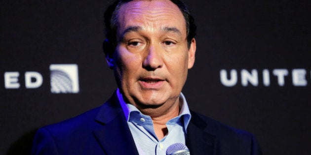 Chief Executive Officer of United Airlines Oscar Munoz introduces a new international business class dubbed United Polaris in New York, U.S. June 2, 2016. REUTERS/Lucas Jackson