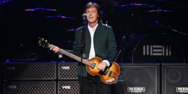 TOKYO, JAPAN - APRIL 28: Paul McCartney performs live at the Budokan on April 28, 2015 in Tokyo, Japan. (Photo by Ken Ishii/Getty Images)