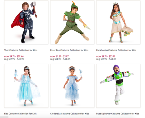 ディズニー ハロウィン衣装の通販で 男の子用 女の子用 の表示をなくす NEWS