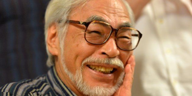 Oscar-winning Japanese animator Hayao Miyazaki speaks to the press in Tokyo on July 13, 2015. Miyazaki is making a short animation movie with a character of a caterpillar, which will be screening at the Ghibli Museum in suburban Tokyo. AFP PHOTO / Yoshikazu TSUNO (Photo credit should read YOSHIKAZU TSUNO/AFP/Getty Images)