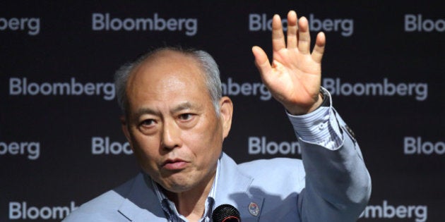 Yoichi Masuzoe, governor of Tokyo, speaks during a seminar hosted by Bloomberg L.P. in Tokyo, Japan, on Tuesday, July 14, 2015. Masuzoe last week announced plans for two new subway lines after the 2020 summer Olympics. Photographer: Tomohiro Ohsumi/Bloomberg via Getty Images