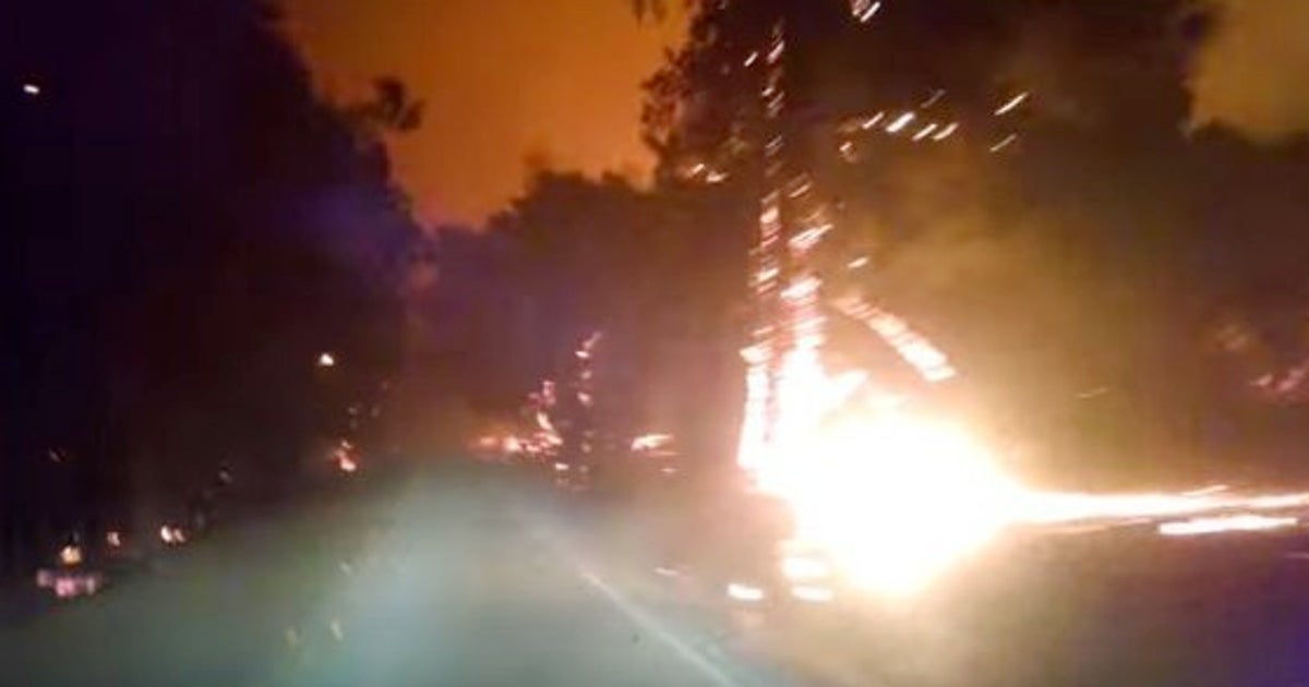 山火事からの脱出 身の毛もよだつ記録動画 閲覧注意 ハフポスト