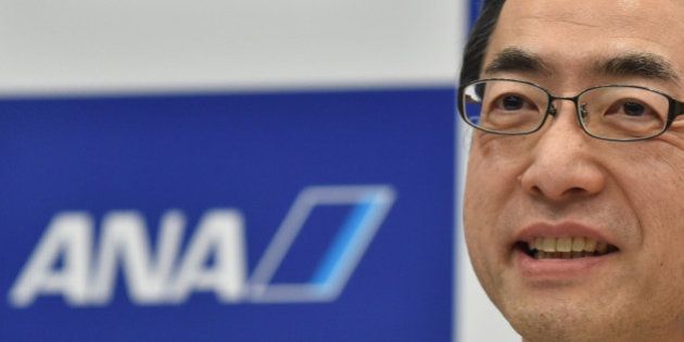 Yuji Hirako, newly-named president of Japanese airline All Nippon Airways (ANA), answers questions during a press conference in Tokyo on February 16, 2017.ANA on February 16 announced that Yuji Hirako, executive vice president and a member of the board, would succeed Osamu Shinobe as president and CEO from April 1 this year, while Shinobe will become vice chairman of ANA Holdings on the same date. / AFP / KAZUHIRO NOGI (Photo credit should read KAZUHIRO NOGI/AFP/Getty Images)
