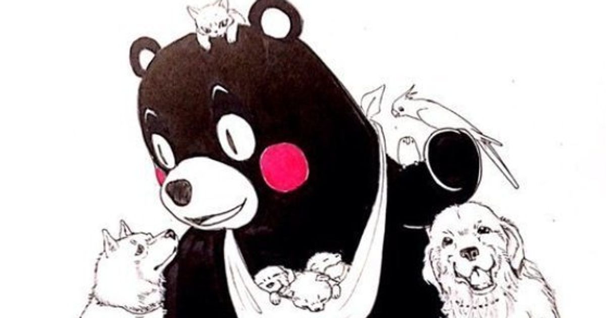くまモン頑張れ絵 熊本を応援するイラストが続々投稿される 画像集 ハフポスト