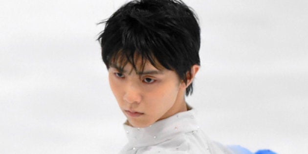 羽生結弦の男子ＳＰの演技＝北村玲奈撮影