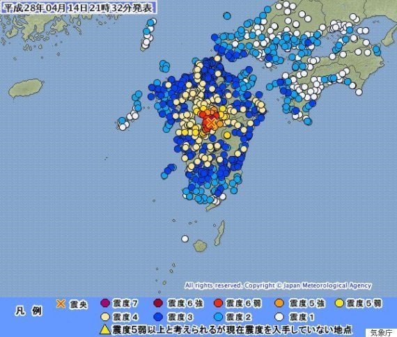 地震情報 熊本で震度7 9人死亡 強い余震続く Update ハフポスト