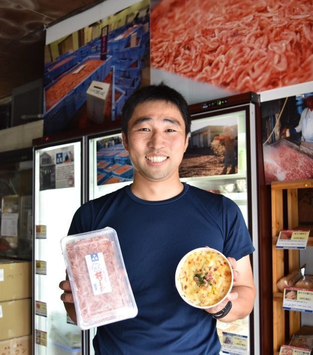 「桜えびグラタン」を開発した原藤晃さん