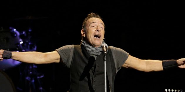 Bruce Springsteen & The E Street Band perform in concert, Tuesday, Feb. 23, 2016, in Cleveland. (AP Photo/Tony Dejak)